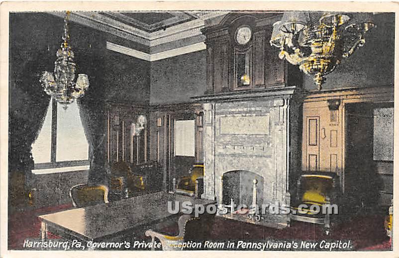 Governor's Private Reception Room, Capitol - Harrisburg, Pennsylvania PA Postcard