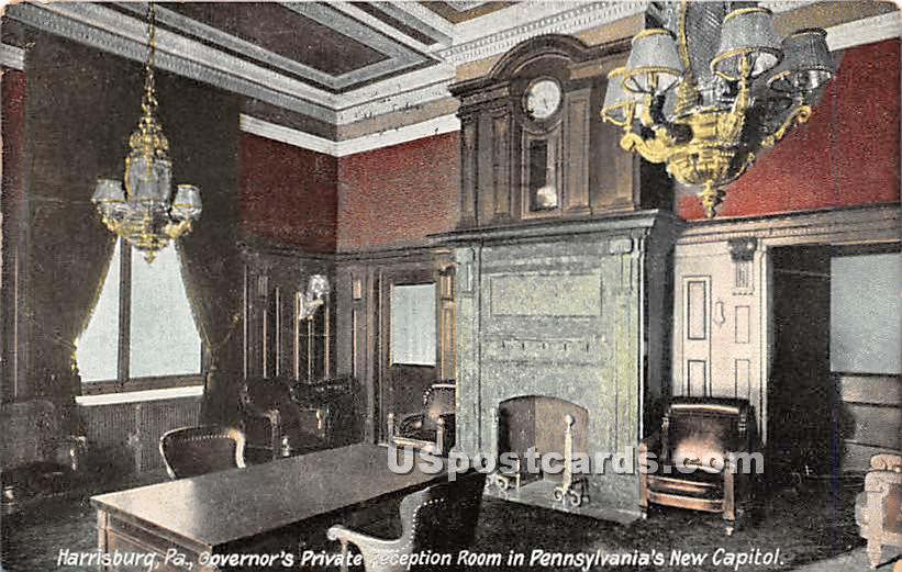 Governor's Reception Room, State Capitol - Harrisburg, Pennsylvania PA Postcard