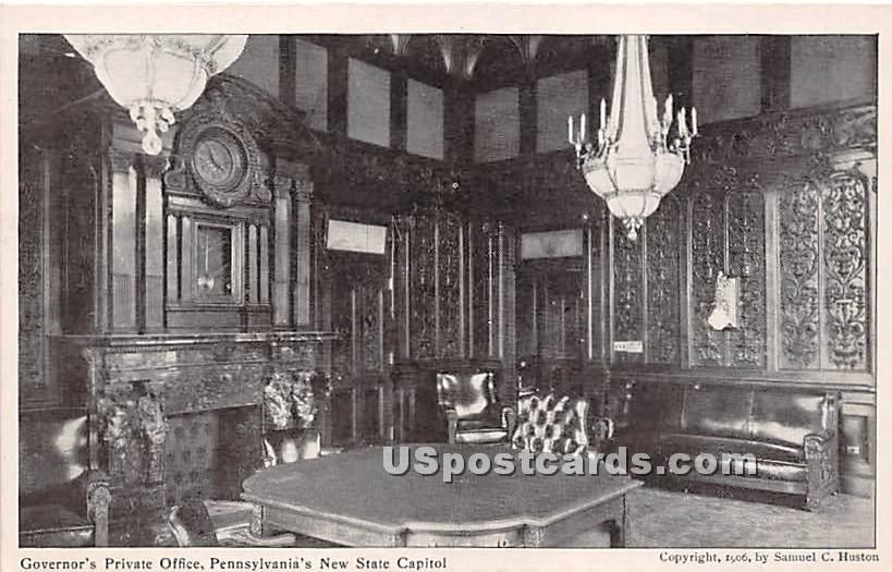 Governor's Private Office, State Capitol - Harrisburg, Pennsylvania PA Postcard