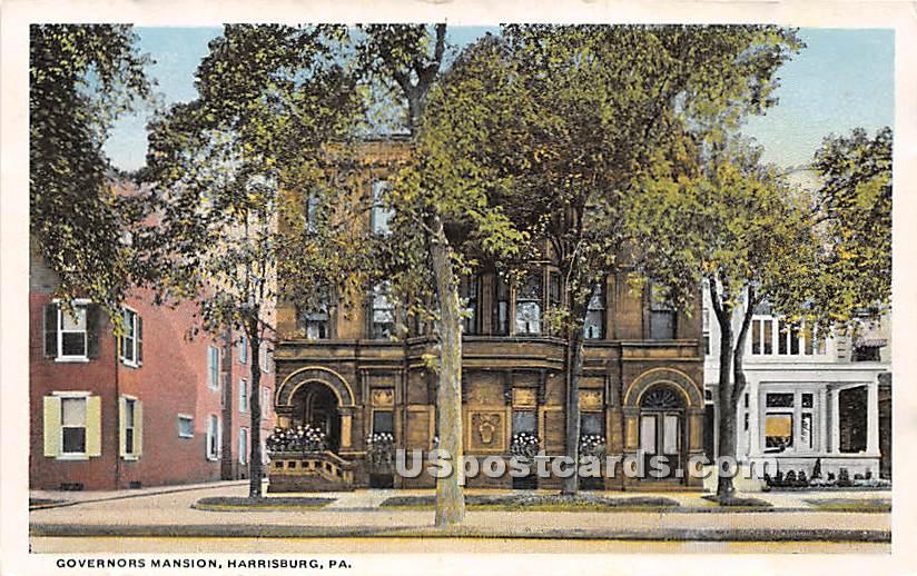Governor's Mansion - Harrisburg, Pennsylvania PA Postcard