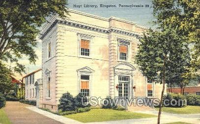 Hoyt Library, Kingston - Pennsylvania PA Postcard