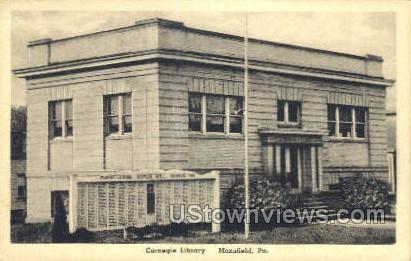 Carnegie Library - Mansfield, Pennsylvania PA Postcard