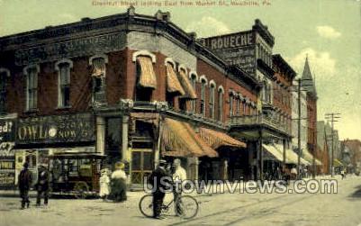 Pop Corn Wagon, Cigar Store - Meadville, Pennsylvania PA Postcard
