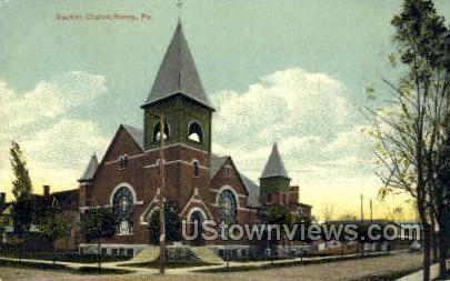Baptist Church, Muncy - Pennsylvania PA Postcard