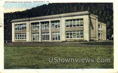 Matamoras High School - Pennsylvania PA Postcard