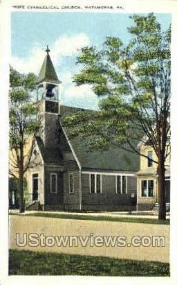 Hope Evangelical Church - Matamoras, Pennsylvania PA Postcard