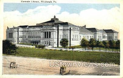 Carnegie Library - Pittsburgh, Pennsylvania PA Postcard