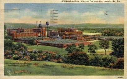 Ameriacan Viscose Corporation  - Meadville, Pennsylvania PA Postcard