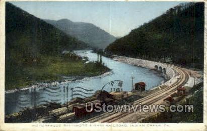 Baltimore & Ohio Railroad - Indian Creek, Pennsylvania PA Postcard