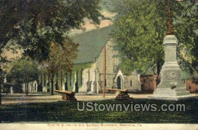 First M.E. Church - Meadville, Pennsylvania PA Postcard
