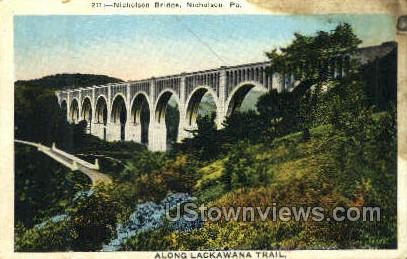 Lackawana Trail - Nicholson, Pennsylvania PA Postcard
