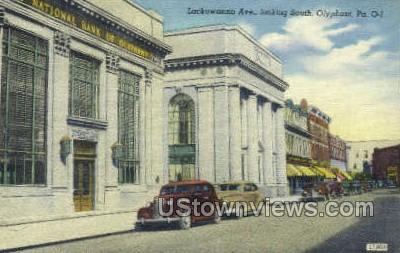 Lackawanna avenue  - Olyphant, Pennsylvania PA Postcard