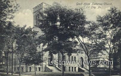 Good hope Lutheran church - Oil City, Pennsylvania PA Postcard