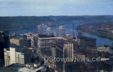 Golden triangle  - Pittsburgh, Pennsylvania PA Postcard