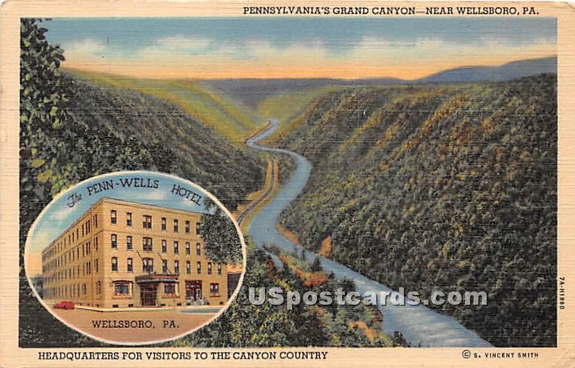 Grand Canyon - Wellsboro, Pennsylvania PA Postcard
