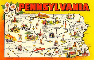 Pennsylvania Map PA