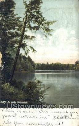 Lake Columbus - Corry, Pennsylvania PA Postcard