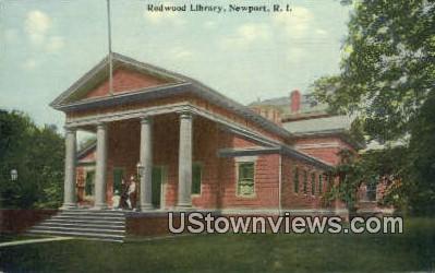 Redwood Library - Newport, Rhode Island RI Postcard