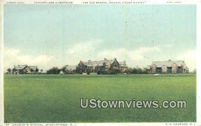 St. George's School - Middletown, Rhode Island RI Postcard