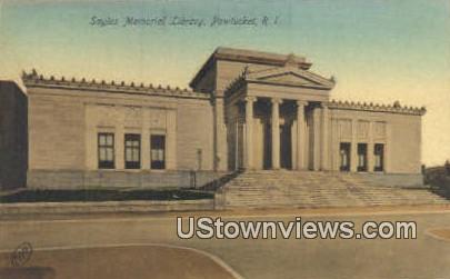 Sayles Memorial Library - Pawtucket, Rhode Island RI Postcard