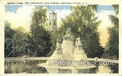 Jenks Park - Central Falls, Rhode Island RI Postcard