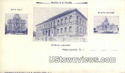 Public Library - Providence, Rhode Island RI Postcard