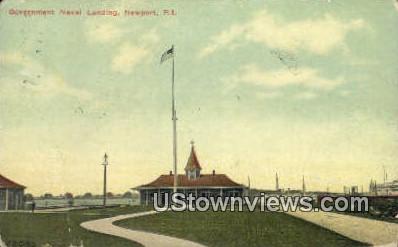 Government Naval Landing - Newport, Rhode Island RI Postcard