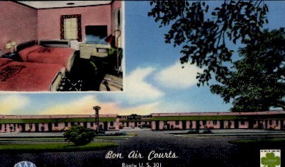 Bon air Courts - Allendale, South Carolina SC Postcard