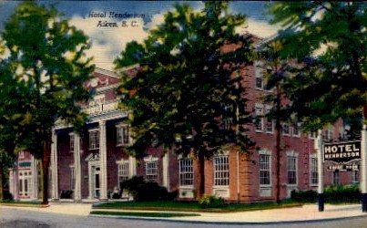 Hotel Henderson - Aiken, South Carolina SC Postcard