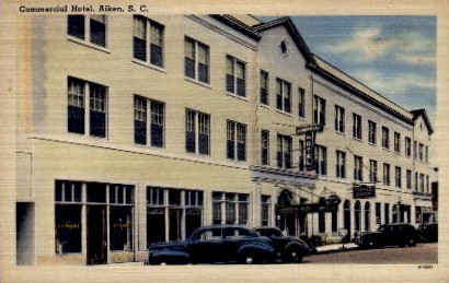 Commercial Hotel - Aiken, South Carolina SC Postcard