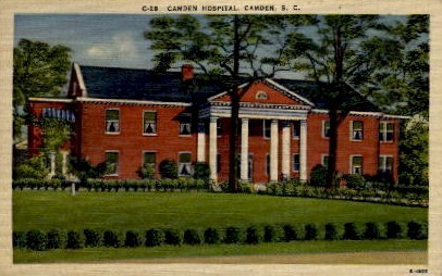 Camden Hospital - South Carolina SC Postcard