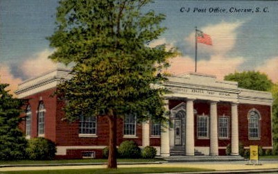 Post Office - Camden, South Carolina SC Postcard