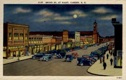 Broad Street - Camden, South Carolina SC Postcard