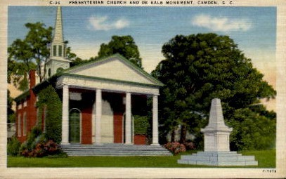 Presbyterian Churcht - Camden, South Carolina SC Postcard