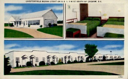 Chesterfield Motor Court - Cheraw, South Carolina SC Postcard