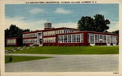 Clemson College - South Carolina SC Postcard
