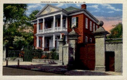 Pringle House - Charleston, South Carolina SC Postcard