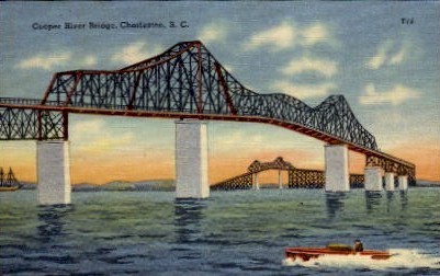 Cooper River Bridge - Charleston, South Carolina SC Postcard