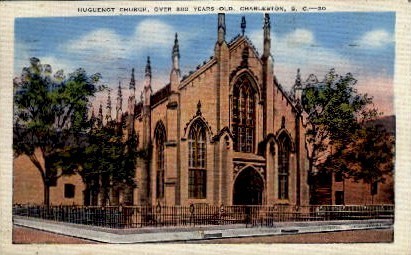 Huguenot Church - Charleston, South Carolina SC Postcard