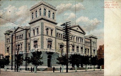 Post Office - Charleston, South Carolina SC Postcard