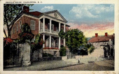 Pringle House - Charleston, South Carolina SC Postcard