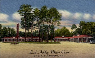 Lord Ashley Motor Court - Charleston, South Carolina SC Postcard