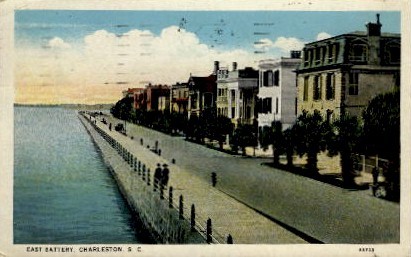 East Battery - Charleston, South Carolina SC Postcard