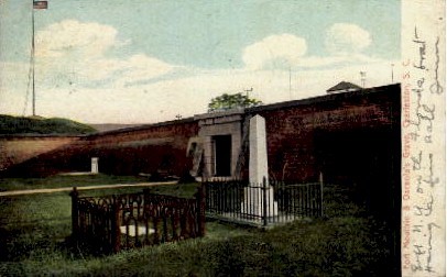 Fort Moultrie and Grave of the Osceola - Charleston, South Carolina SC Postcard