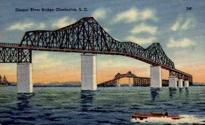 Cooper River Bridge - Charleston, South Carolina SC Postcard