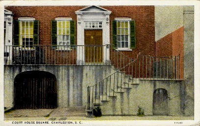Court House Square - Charleston, South Carolina SC Postcard