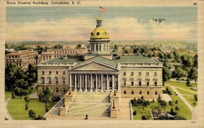 State Capitol Building - Columbia, South Carolina SC Postcard