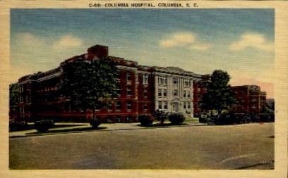 Columbia Hospital - South Carolina SC Postcard
