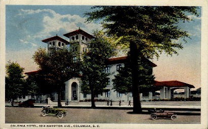 Colonia Hotel - Columbia, South Carolina SC Postcard