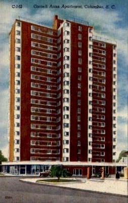 Cornell Arms Apartment - Columbia, South Carolina SC Postcard